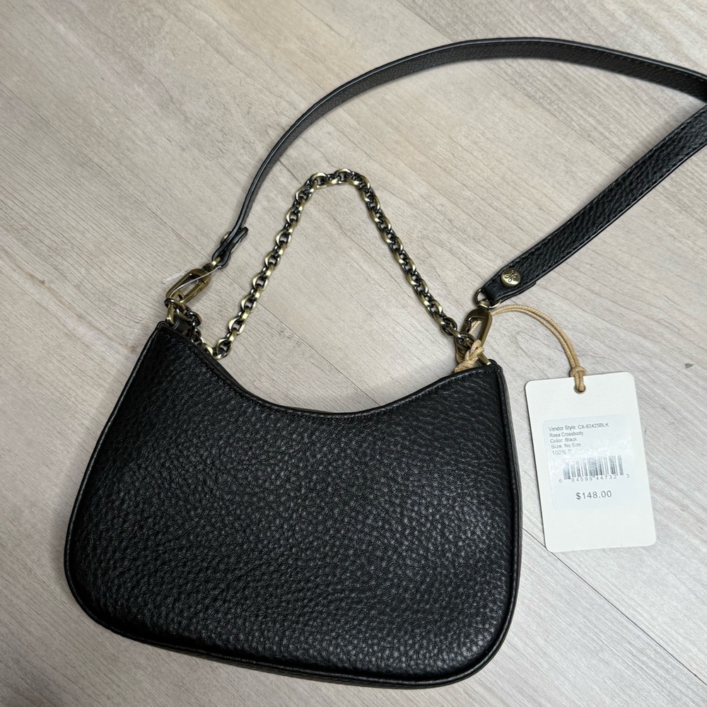 NWT HOBO Rosa Leather Crossbody Bag in Black - Picture 4 of 7
